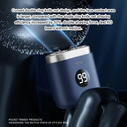 Präzisionsrasierer für Männer, tragbarer Elektrorasierer für schnelle Ergebnisse, Achselhaare, Mini-Elektrorasierer, grau