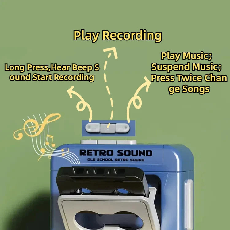Kreative Vintage Mini Retro Kassette Recorder
