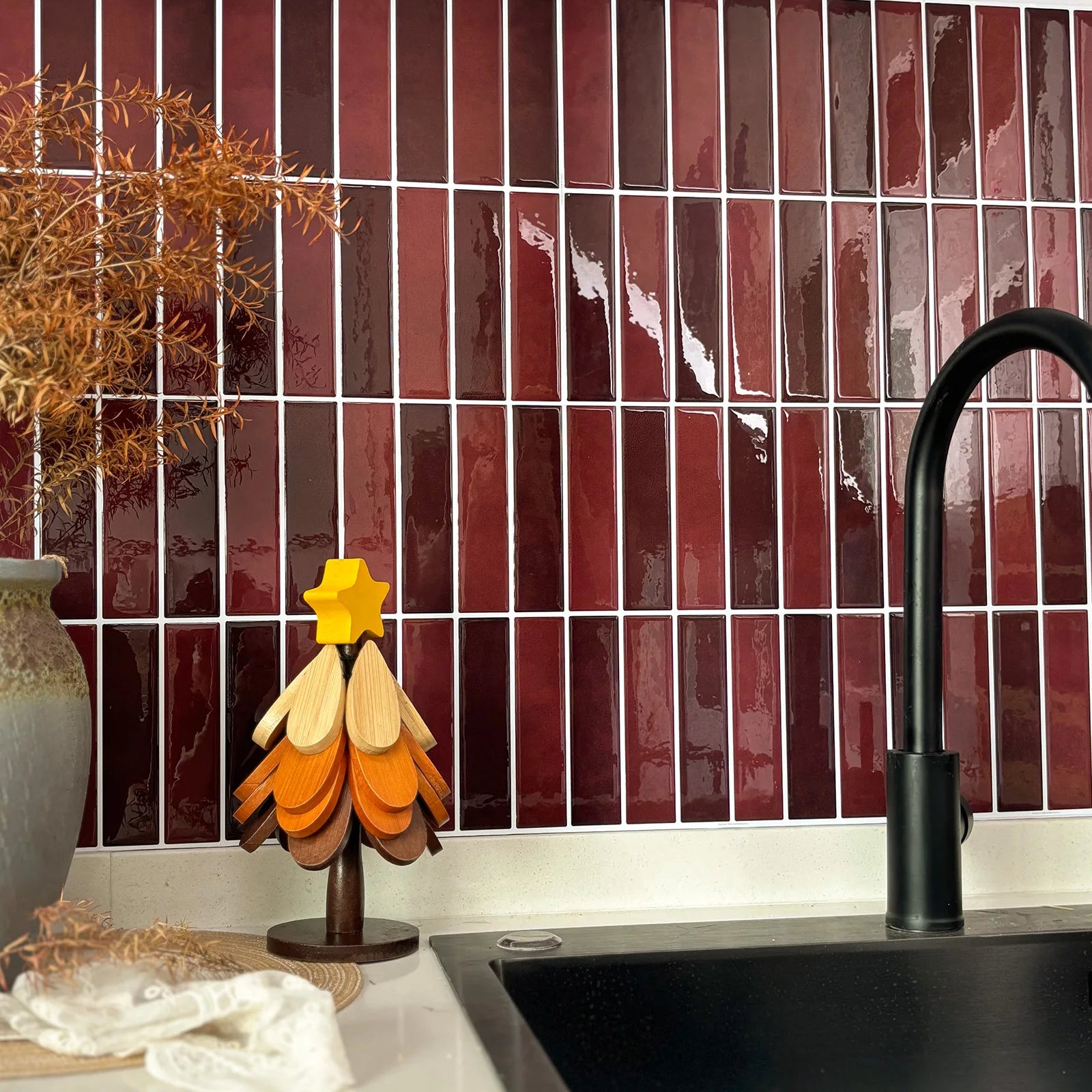 Bester Preis Wandfliesenaufkleber 3D-Harzkleber Wandaufkleber Selbstklebende Nachahmung von Fliesen abziehen und aufkleben wasserfeste Tapete