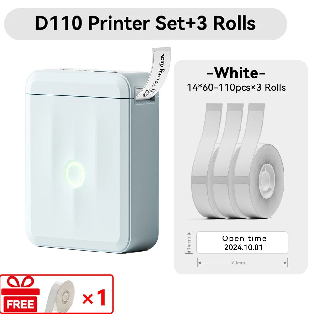 Niimbot D110 Mini Handlicher Thermodrucker Kabellose Etikettenmaschine