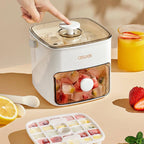 Große Eiswürfelmaschine mit 48 Gittern und leicht zu rutschfestem Doppelschicht-Design – Aufbewahrungstablett aus lebensmittelechtem Kunststoff