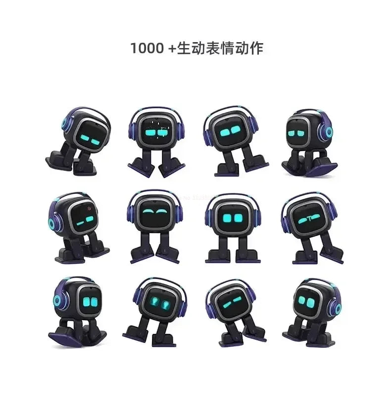 Emo Robot Pet – Intelligenter KI-Begleitroboter, Emotions-KI, WLAN/BT, 4h Akku, Smart Lighting, für Zuhause & Kinder