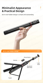 TOKQI C10 Selfie Stick Stativ – 1,83m / 72 Zoll, Bluetooth, Aluminium | iPhone & Android