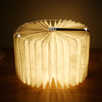 3D Holz Faltbare LED Buch Nachtlicht 3 / 5 Beleuchtung Farben 5V