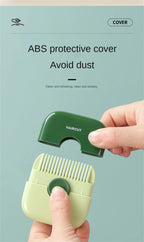 2-in-1-Baby-Haarschnitt- und Friseurkamm zum Trimmen von Pony und gebrochenem Haar, Pony-Trimmer, manuell, tragbar, für Kinder