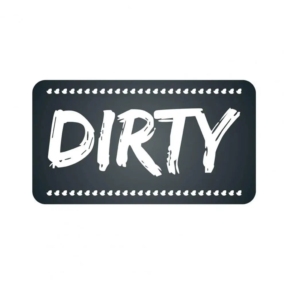 Geschirrs püler Magnet sauber schmutzig Zeichen Anzeige in voller Größe starke Magnet Harz Aufkleber Küche Kühlschrank Geschirrs püler schmutzig Tag