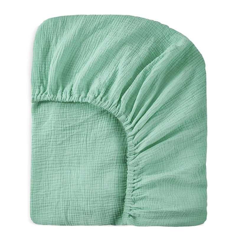 Bequeme Baumwollbettlaken, weiche und atmungsaktive Babybett-Spannbettlaken, Matratzenbezug für Kleinkinder