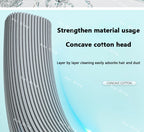 Gepresster selbstentleerender Gummi-Baumwollmopp, freihändiger magischer selbstreinigender Flachmopp, wiederverwendbarer Schwamm, Haushalts-Bodenreinigungswerkzeug