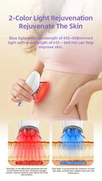 NEUES 2-in-1 elektrisches Cellulite-Massagegerät, Körperformungsgerät für Bein, Bauch, Taille, Arm, Mikrostrom-Gesichtsgerät für die Hautpflege