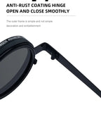 Ah-Mee ND2-400 Sonnenbrille – Polarisiert, 9 Stufen, UV400, Punk-Stil, Unisex
