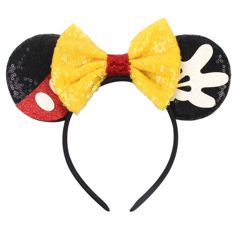 Prinzessin Haarreif mit Pailletten-Bogen – Disney-Motive, Halloween & Party | Damen & Kinder