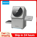 Qi2 3-in-1-Wireless-Ladegerät mit automatisch rotierendem Magic Cube Dock für iPhone 16/15/14 Pro Max, AirPods und IWatch-Schnellladung