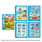 1P wiederverwendbares Wasser-Zeichenbuch – schmutzfreier magischer Malblock mit nachfüllbarem Wasserstift