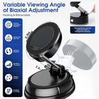 Vakuum-Magnet-Telefonhalter, Magsafe-Saugnapf-Telefonhalter, 360 ° verstellbarer magnetischer Telefonhalter, faltbar im Taschenformat