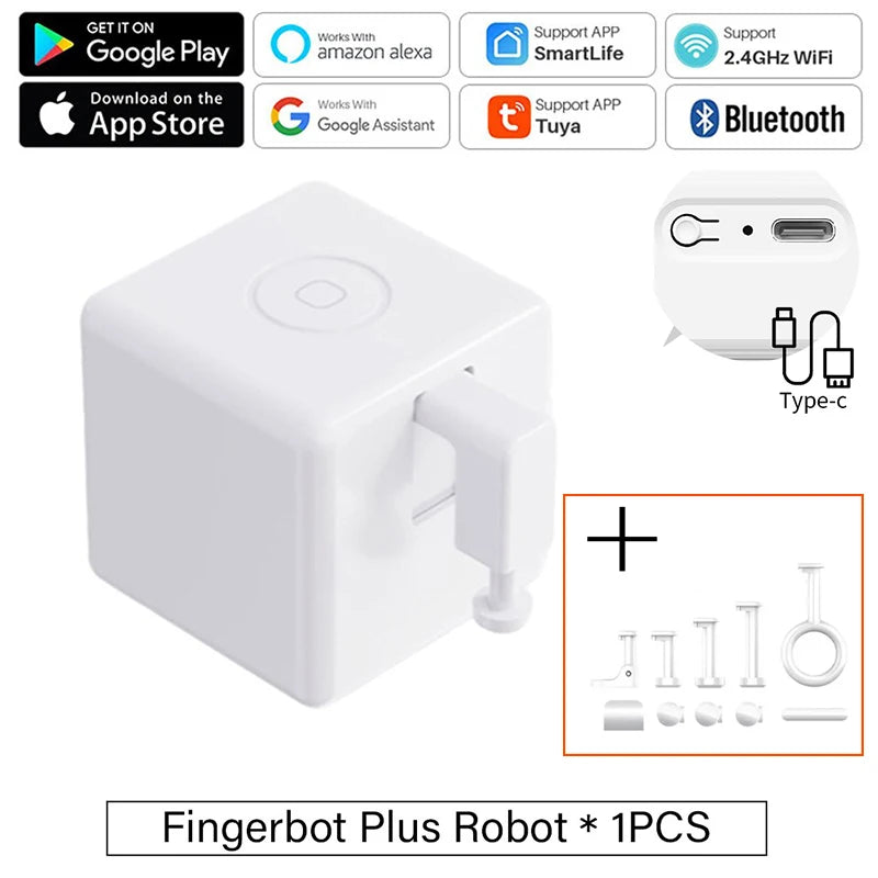 Timethinker Fingerbot Plus – Smart Button Pusher, Tuya Zigbee/Bluetooth, Alexa & Google Home
