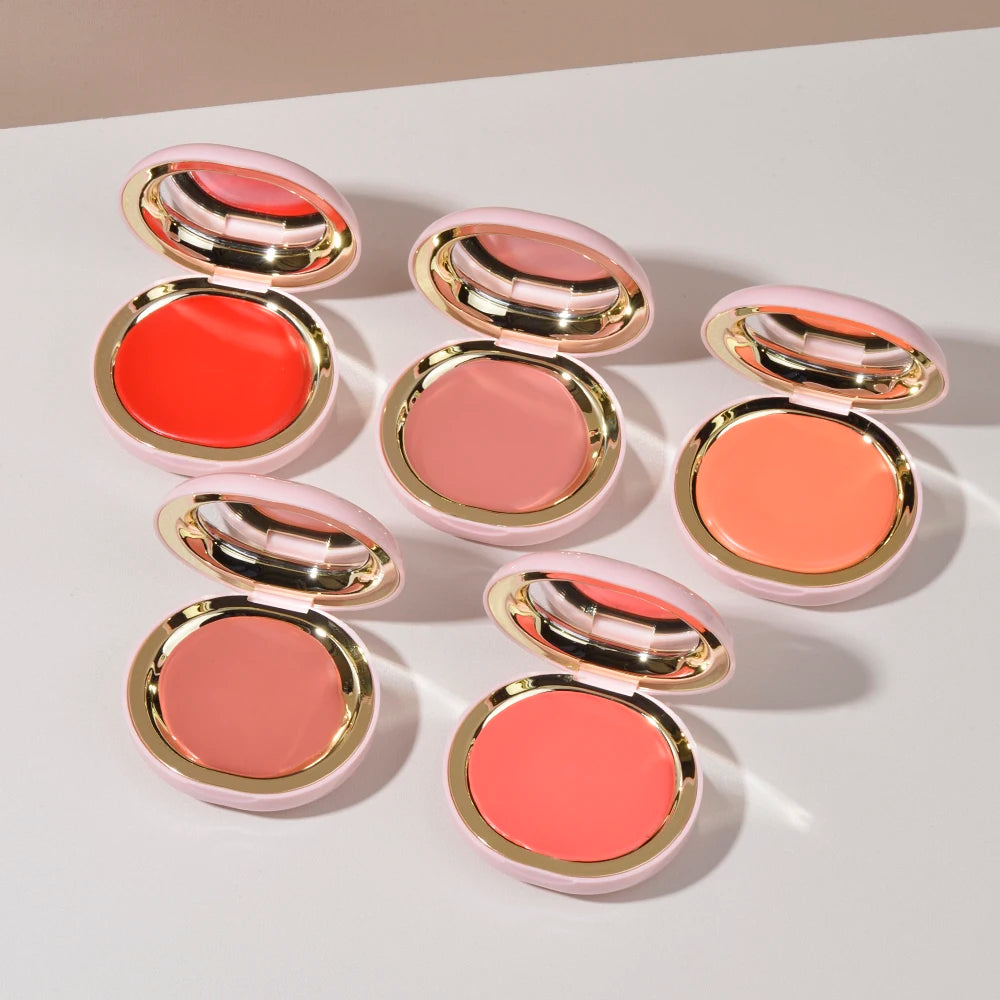 Mehrzweck-Lippen- und Wangencreme aus Samt – natürliche Nude-Rouge-Tönung, aufbaubare, feuchtigkeitsspendende Formel für einen makellosen Look ohne Make-up