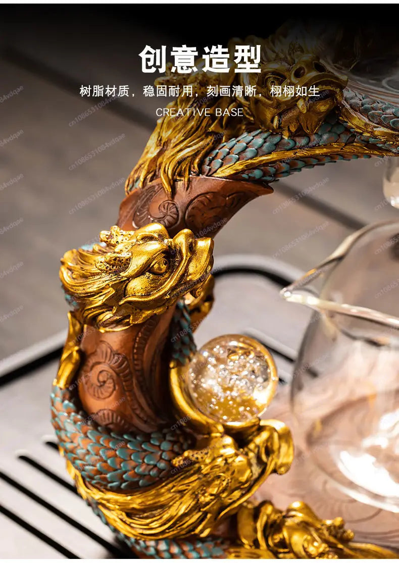 Neues automatisches Teeservice aus Glas, faule Teekanne für den Haushalt, Kung-Fu-Teetasse, Artefakt zum Aufbrühen von Bürotees