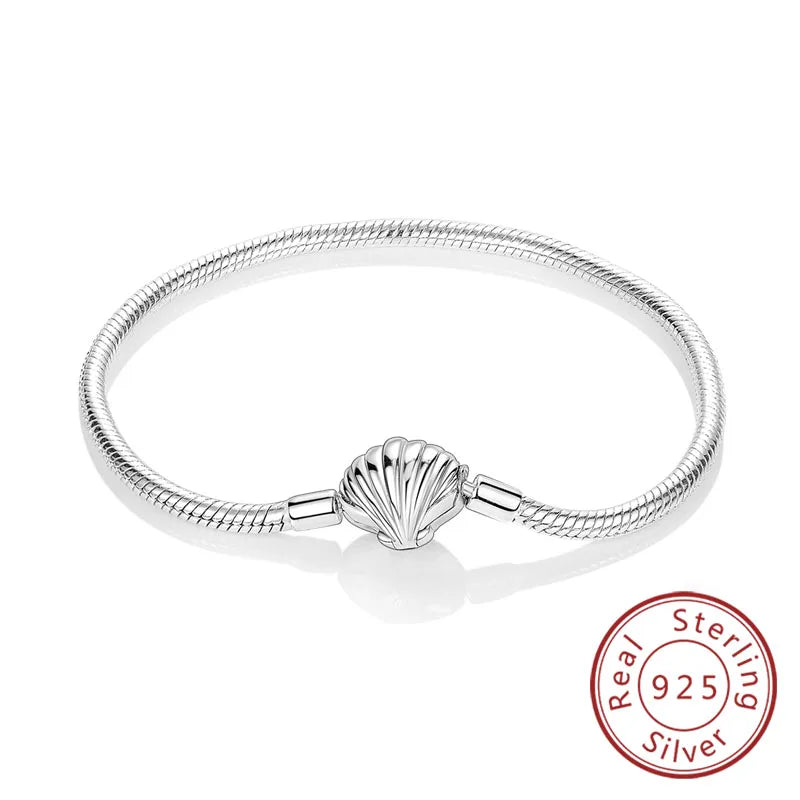 Original-Armband aus 925er-Sterlingsilber, 17–20 cm, Liebesherz, Pavé-Zirkonia-Armband für Frauen, DIY-Charm-Schmuck, Geschenke
