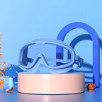Schwimmbrille für Kinder im Alter von 3–15 Jahren, beschlagfrei, auslaufsicher, transparent, für Jungen und Mädchen, für Pool und Strand