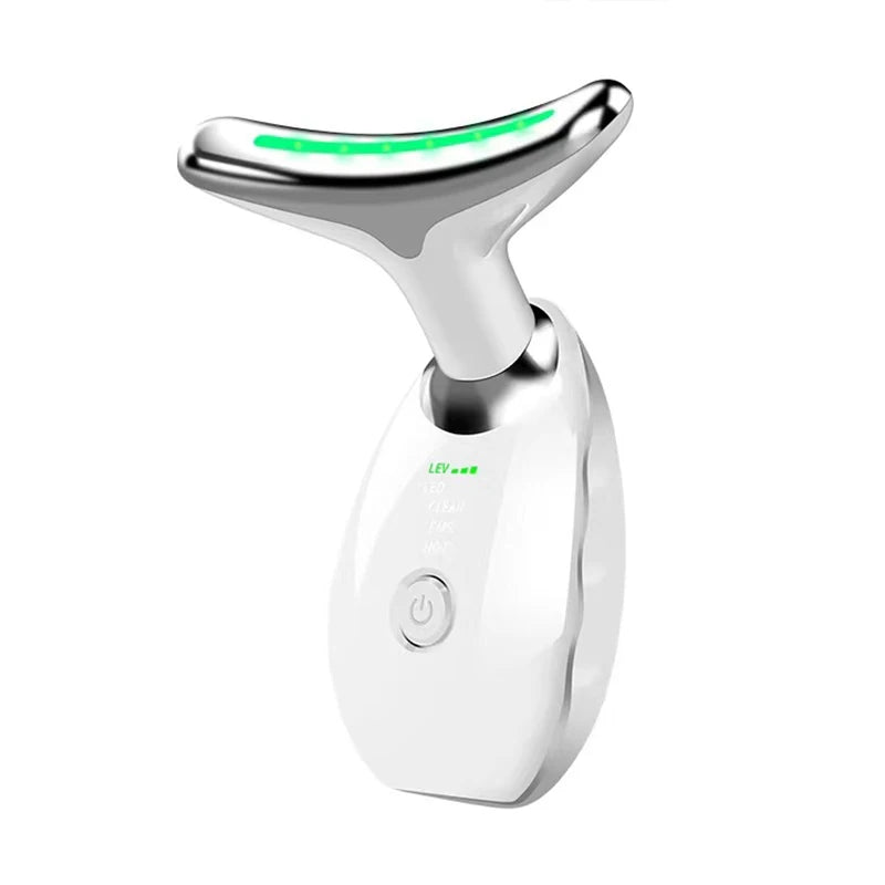 Abay 7-Farben Gesichts- & Hals-Lifting-Gerät – EMS, LED-Lichttherapie, Anti-Falten, CE
