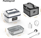 Betuyoo Kabellose Selbsterhitzende Lunchbox – 16.000mAh, 1L, Edelstahl, Powerbank-Funktion | Schwarz & Elfenbein