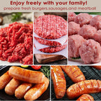 Aufsätze für Lebensmittelwolf aus Metall für alle KitchenAid-Standmixer, Fleischwolf, Wurstfüller, (Kitchenaid-Mixer nicht im Lieferumfang enthalten)