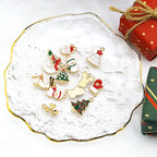 (20 Stück/Packung) Gemischter Anhänger Weihnachts-Minidekoration, halbfertiges Kunsthandwerk, Weihnachtsbaum, Neujahrsoutfit