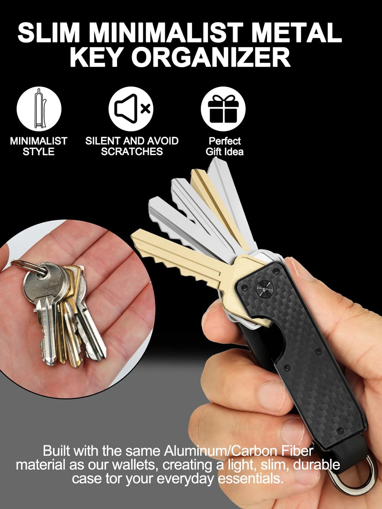 Neuer minimalistischer, innovativer Schlüsselhalter