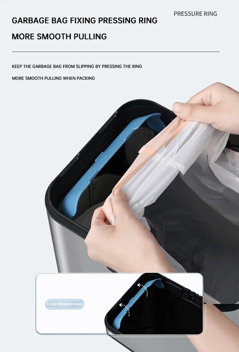 9/15/20/30/40/50/60 Mülltonne Große kapazität Edelstahl Smart Sensor Mülleimer Automatische Abfall Bins Küche Mülleimer