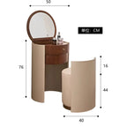 Wohnung Design Schminktisch Runde Luxus Schlafzimmer Set Schminktisch Stuhl Büro Penteadeira De Maquiagem Haus Zubehör