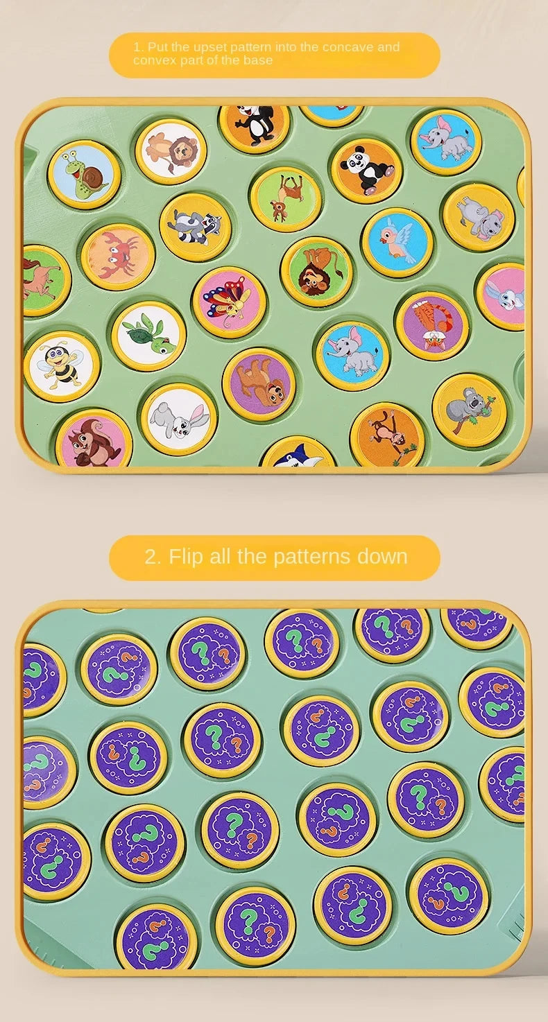 Tier Flip Schach Spaß Memory Spiel Brettspiele Eltern-Kind-Interaktive Familie Party Brettspiele Kinder Erwachsene Sozialen Tisch Spiel