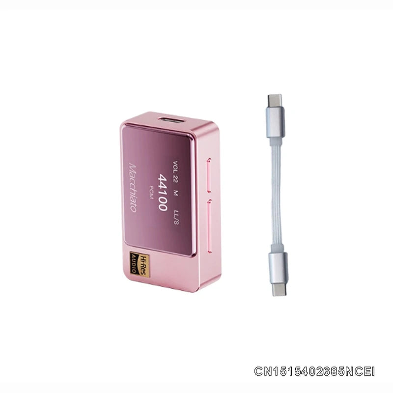 【Zuno Choice】iBasso Macchiato Kopfhörerverstärker, tragbarer DAC-AMP, Typ C, Dual CS43131-Chips, DSD256X 2, unterstützt 3,5-mm-Mikrofon für PC