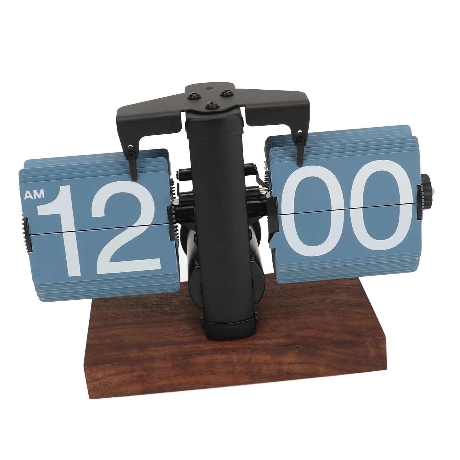 Batteriebetriebene mechanische Schmelzuhr, klappbare Schreibtischuhr, digitale Retro-Uhr mit automatischem rotierendem Rohr, zur Dekoration