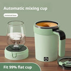 Elektrischer Selbstrühr-Becher 380 ml – USB-Akku, Edelstahl, Temperaturanzeige
