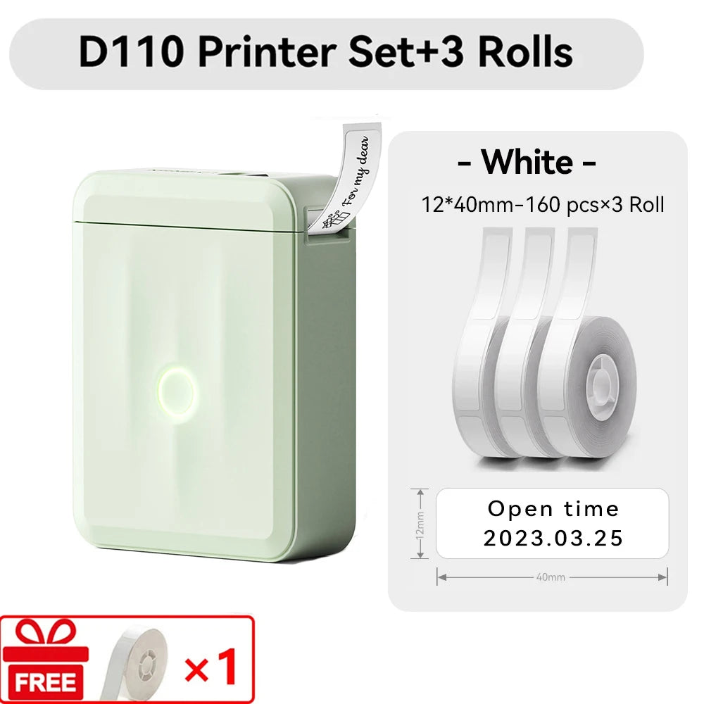 Niimbot D110 Mini Handlicher Thermodrucker Kabellose Etikettenmaschine