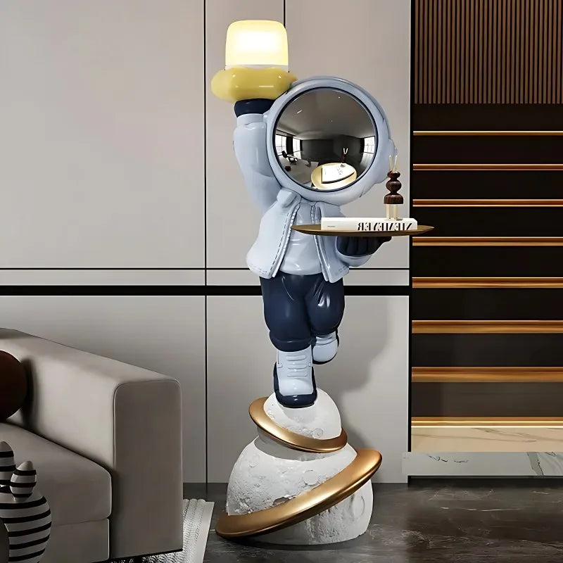Moderne nordische Stil Wohnkultur Astronaut stand große Ornamente Skulptur Harz Handwerk Statue Schlafzimmer Einweihungsgeschenk