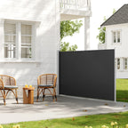 WOLTU Seitenmarkise ausziehbar – 160 oder 180×350cm, Aluminium, UV- & wasserfest, Balkon & Terrasse