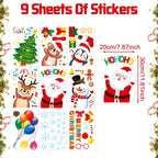 Weihnachts-Fensteraufkleber, Frohe Weihnachten, Dekorationen für Zuhause, 2025, Weihnachts-Wandaufkleber, Kinderzimmer, Neujahr, Dekoration 2026