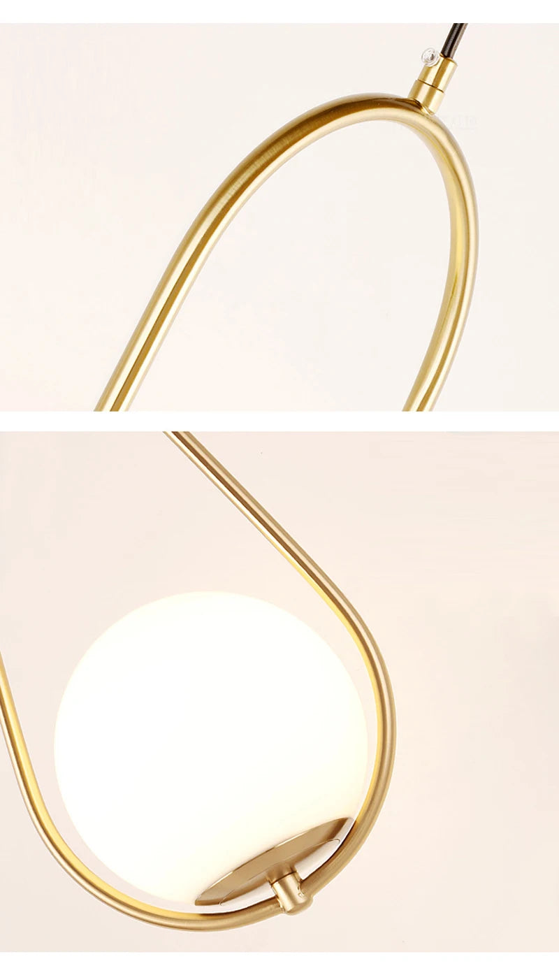 Nordische Glaskugel Pendel leuchten Messing schwarz Hängelampe modernes Wohnzimmer Esszimmer Schlafzimmer Dekor Decken leuchte Haus Lampen für Schlafzimmer Wohnzimmer Korridor Licht Balkon Lichter Decken leuchten