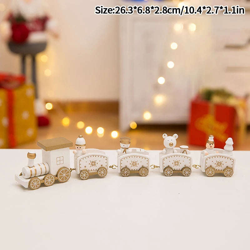 Weihnachten Zug für Weihnachtsbaum Dekoration Holz Zug Ornament Weihnachten Party Weihnachten Dekorative Zug Neujahr Dekor navidad