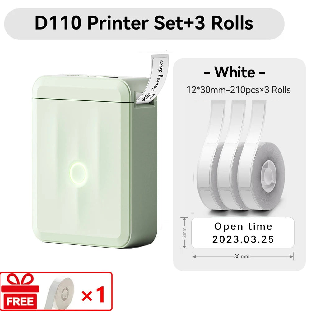 Niimbot D110 Mini Handlicher Thermodrucker Kabellose Etikettenmaschine