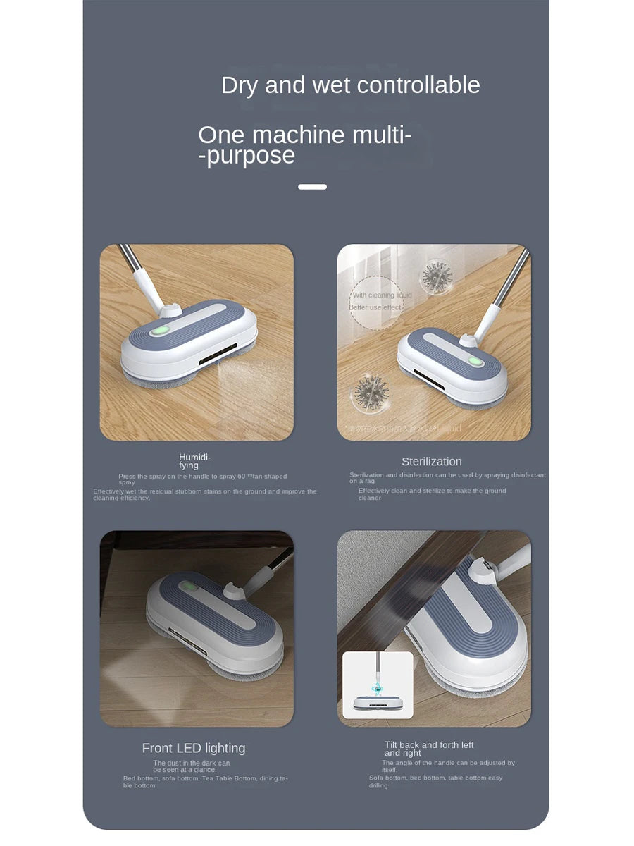 1 elektrischer Mopp-Staubsauger, einfach zu bedienen, geeignet für Zuhause, Schlafsaal, Büro und andere Verwendung