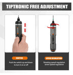 Worx WX242 Elektroschrauber-Set, intelligenter Akku-Bohrschrauber, Schraubendreher, USB-Ladegriff, 30-teiliges Set, Elektroschrauber