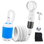 Tragbare Campingdusche – Wiederaufladbar, 4000 mAh, 60 Min. Laufzeit, 2m Schlauch | USB-C