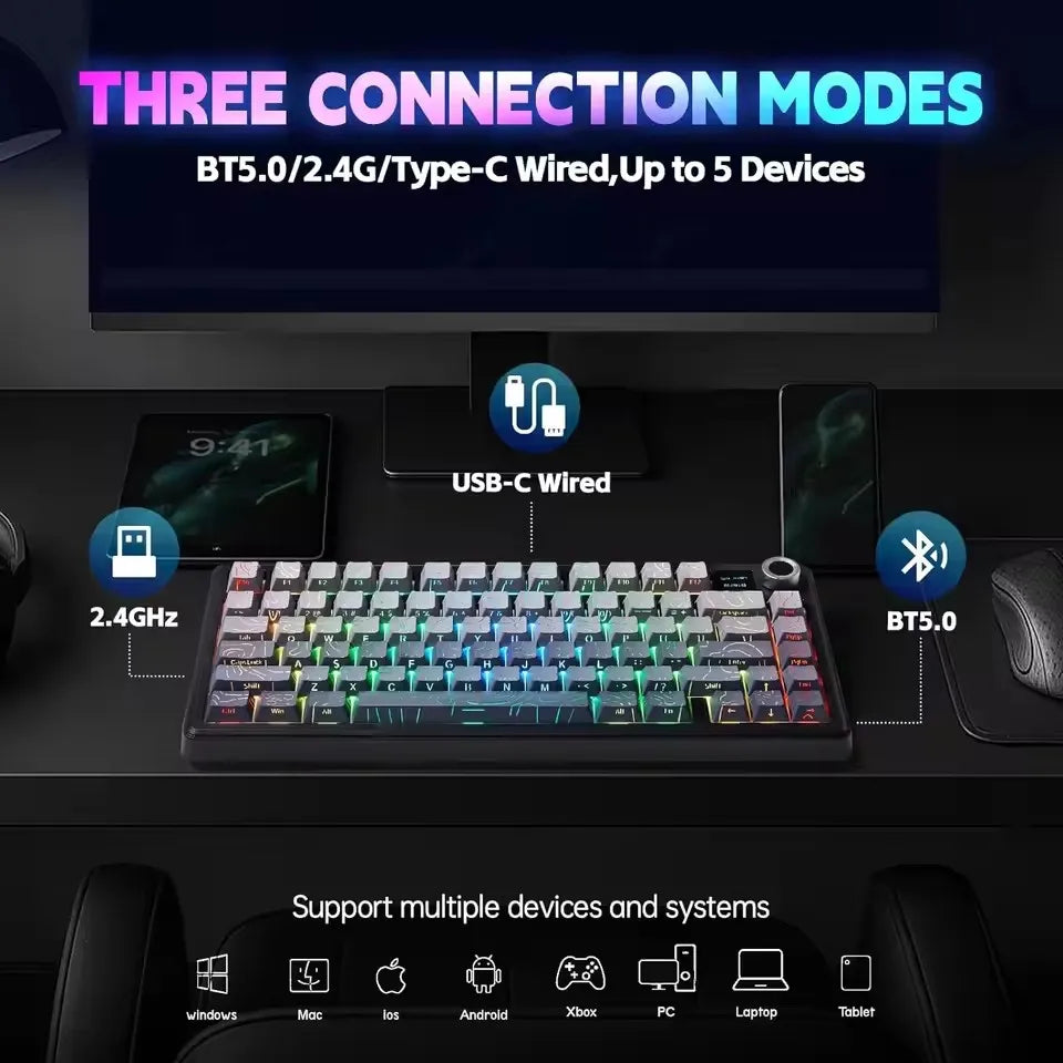 AULA F75 MAX mechanische Gaming-Tastatur