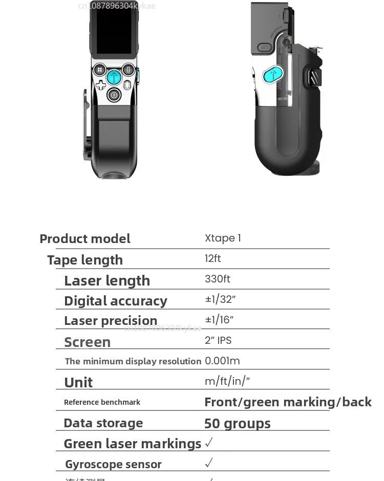 Tape1 Handlaser-Entfernungsmesser Drei-in-Eins-Multifunktions-Maßband