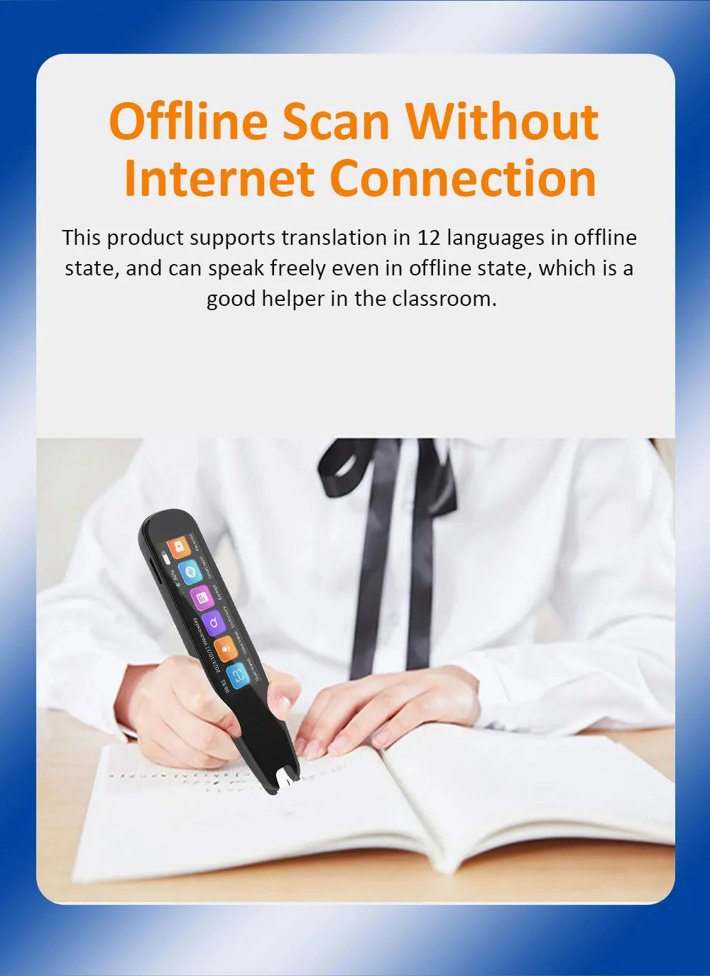 S6 Pro Smart Voice Scan Translator Pen Multifunktions-Übersetzung