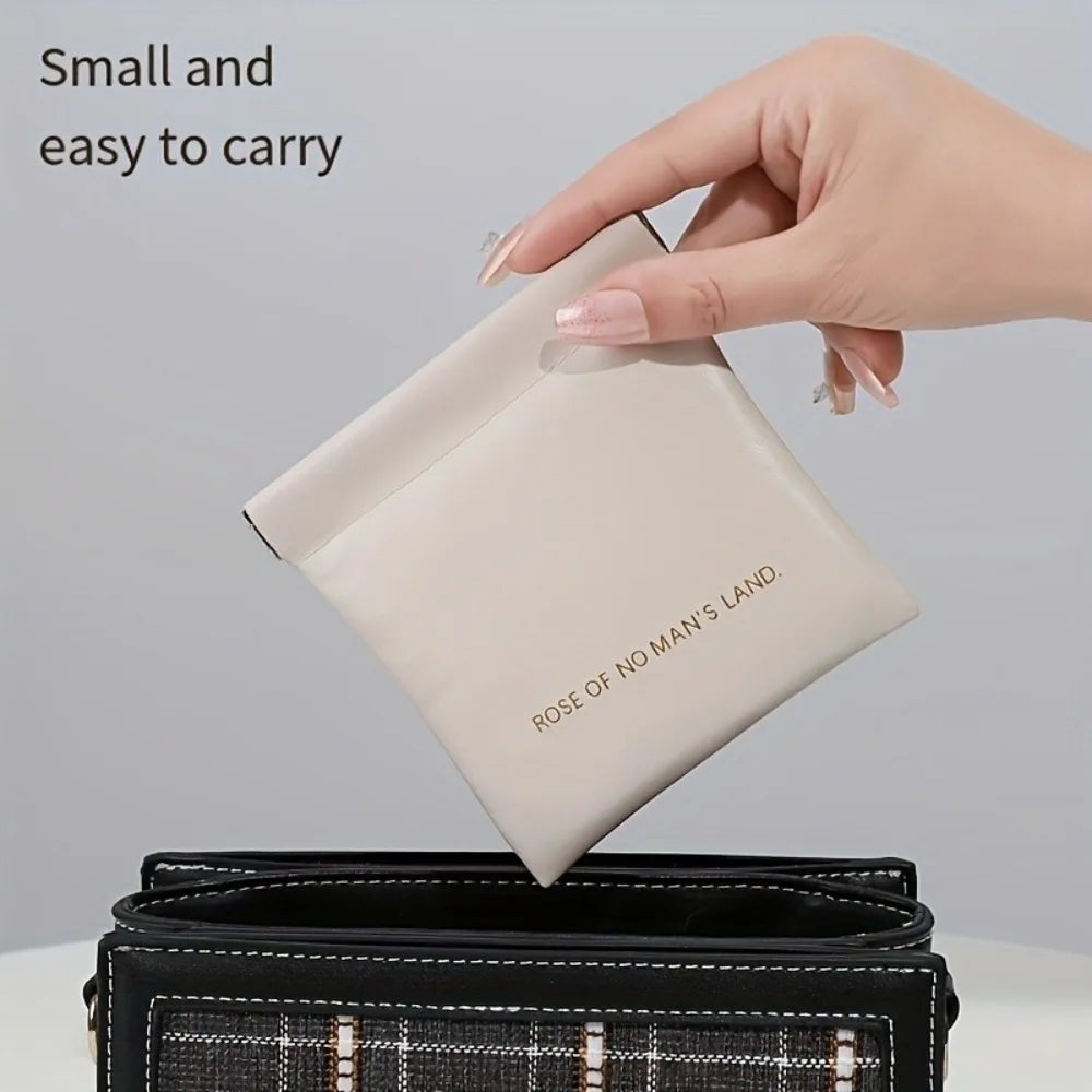 Mini Geldbörse Damen – Magnetverschluss, PU-Leder, Lippenstiftfach, 5 Farben
