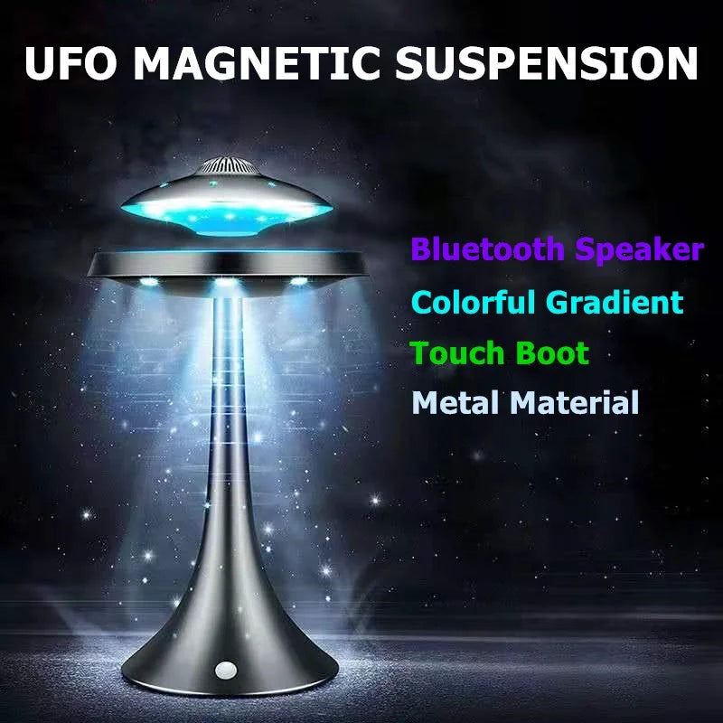 Magnetische schwebende Glühbirne, Saturn-Mondlampe, schwebende rotierende Tischlampe, kreative Büro- und Heimdekoration, einzigartige Geschenke