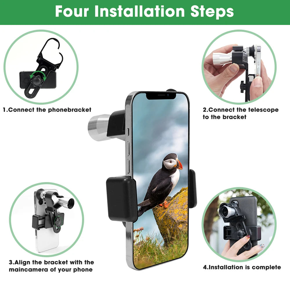 Einstellbares Teleskop HD Mini-Taschenteleskop 8 x 20 mm tragbares Monokular Outdoor-Sport Wandern Bergsteigen Teleskop